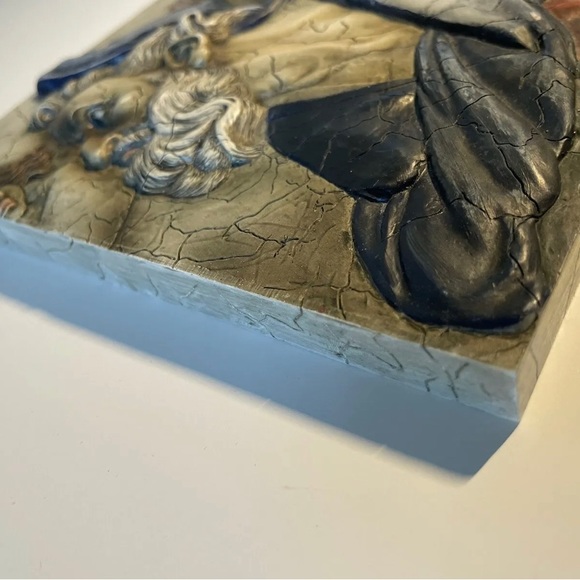 Vintage SISTINE CHAPEL WALL PLAQUE Michelangelo - Italian Renaissance Art - Picture 5 of 9